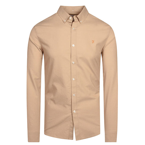 Farah Brewer Ls Shirt Sand
