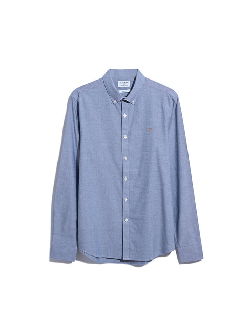 Farah Brewer Ls Shirt Light Ink