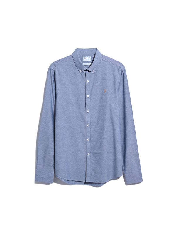 Farah Brewer Ls Shirt Light Ink