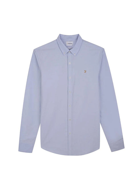Farah Brewer Ls Shirt Blue