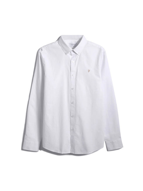 Farah Brewer Ls Shirt White