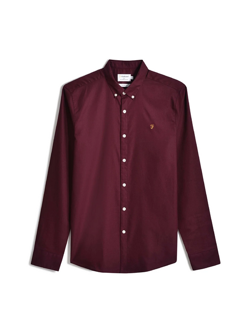 Farah Brewer Ls Shirt Wine