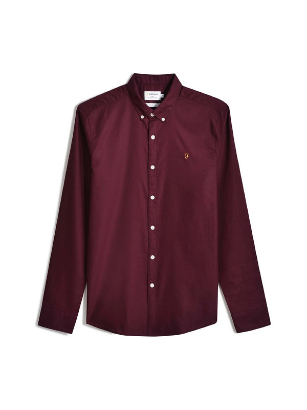 Farah Brewer Ls Shirt Wine