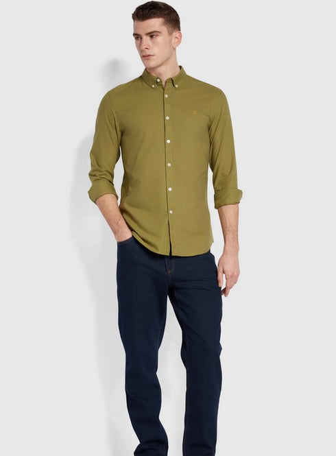 Farah Brewer Ls Shirt Moss