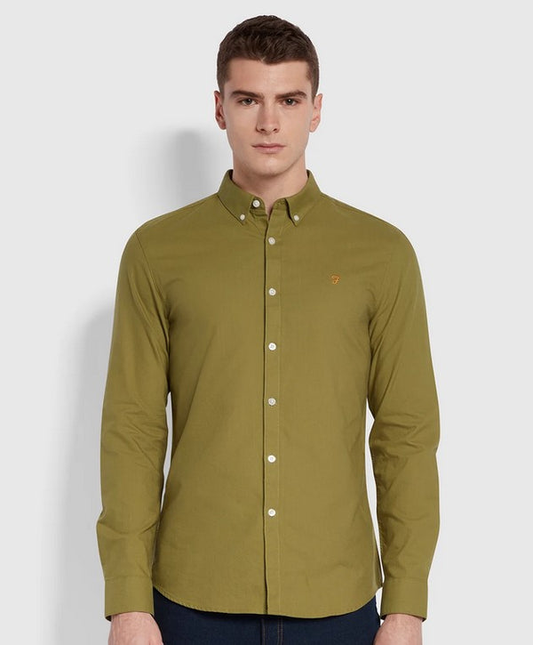 Farah Brewer Ls Shirt Moss