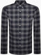 Farah Brewer Organic B/D Check Shirt Grey