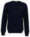 Gant Cotton C-Neck Knitwear Evening Blue