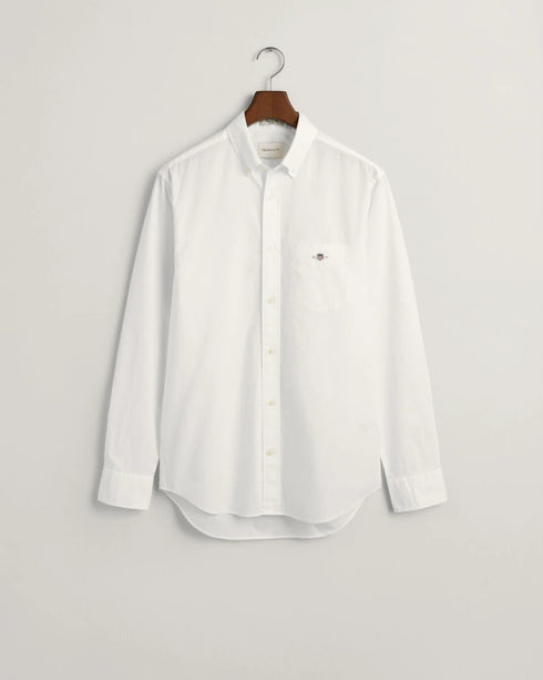 Gant B/D Poplin L/S Casual Shirt White