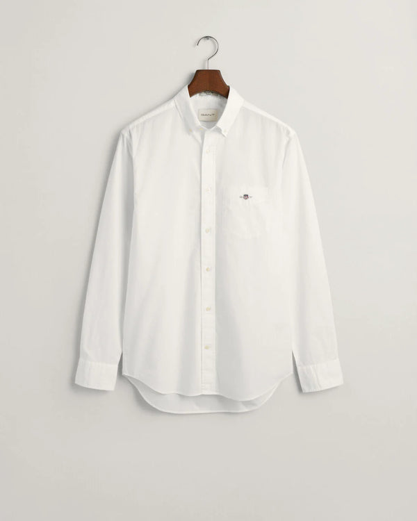 Gant B/D Poplin L/S Casual Shirt White