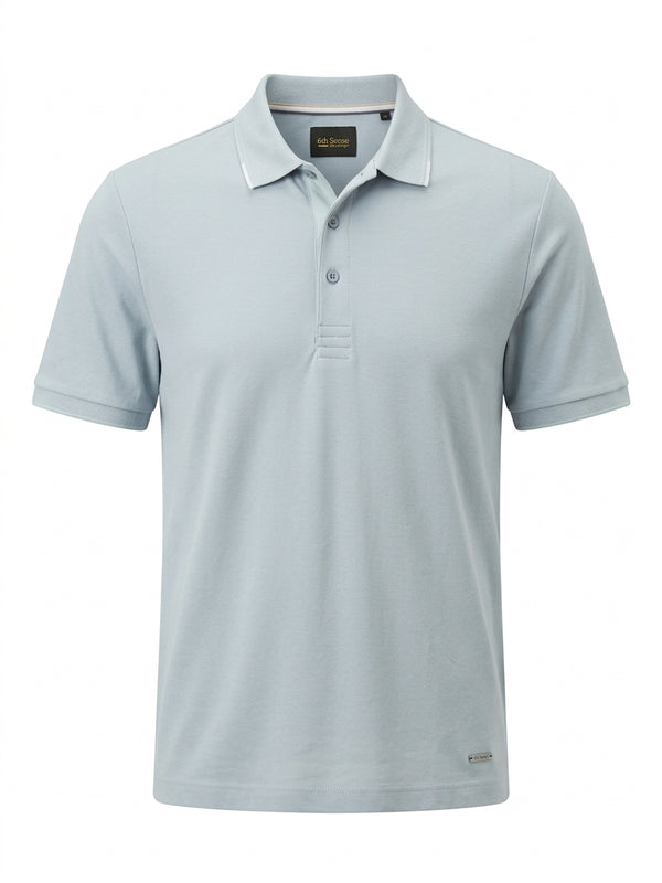 6Th Sense Astonish Polo Tee Shirt Ice Blue