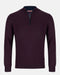 Andre Inch 1/4 Zip Knitwear Burgundy