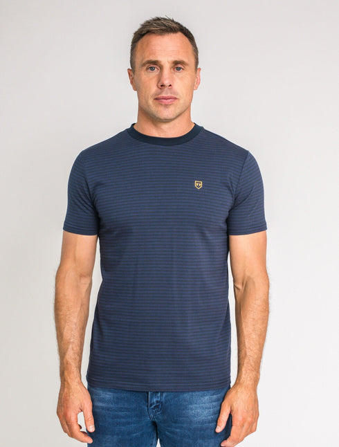 Xv Kings Jaguars Stripe Tee Shirt Cobalt
