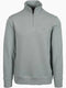 Gant Reg Shield Half Zip Sweat Top Light Grey