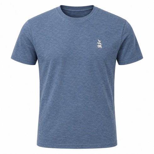 Superdry Stacked Logo Tee Blue