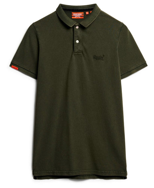 Superdry Vint Destroy Polo T.Shirt Green