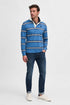 Superdry Athletic Stripe Rugby Blue