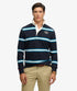 Superdry Athletic Stripe Rugby Navy