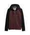 Superdry Baseball Zip Hoodie Burgundy