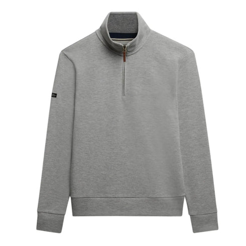 Superdry Essential Half Zip Sweat Top Grey