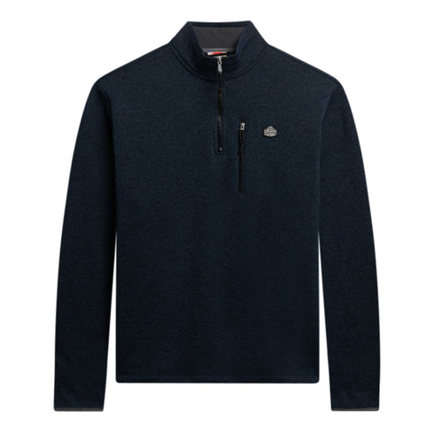 Superdry Storm Half Zip Fleece Top Navy