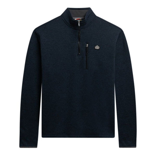 Superdry Storm Half Zip Fleece Top Navy