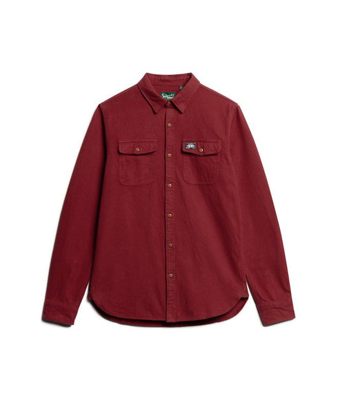 Superdry Flannel Casual Shirt Red