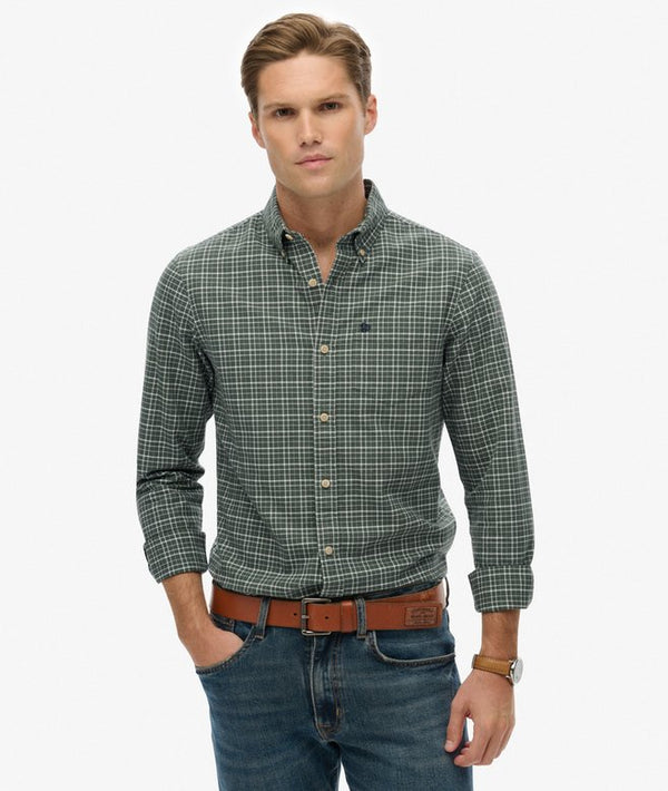 Superdry Premium Check Oxford Shirt Green