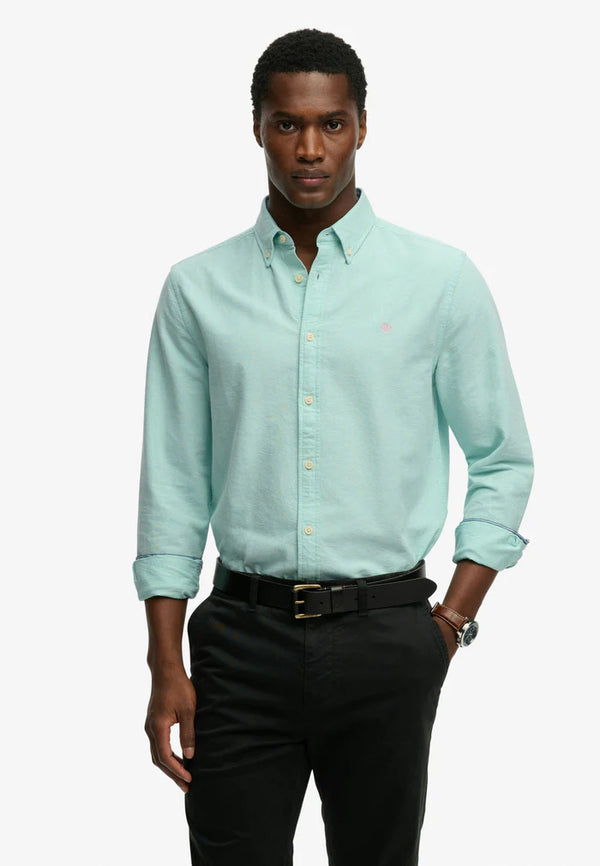 Superdry Preppy L/S Casual Shirt Spearmint Green