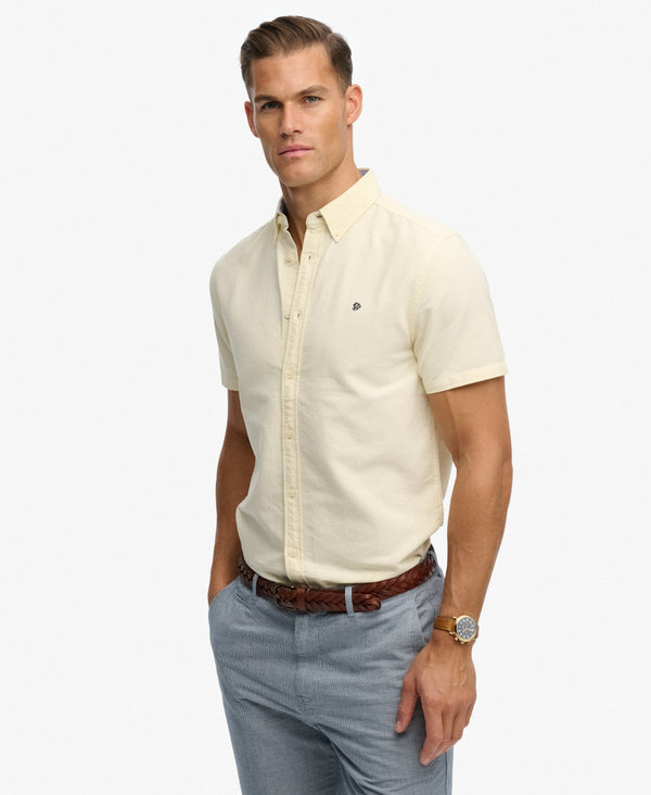 Superdry Preppy Oxford S/S Casual Shirt Beige