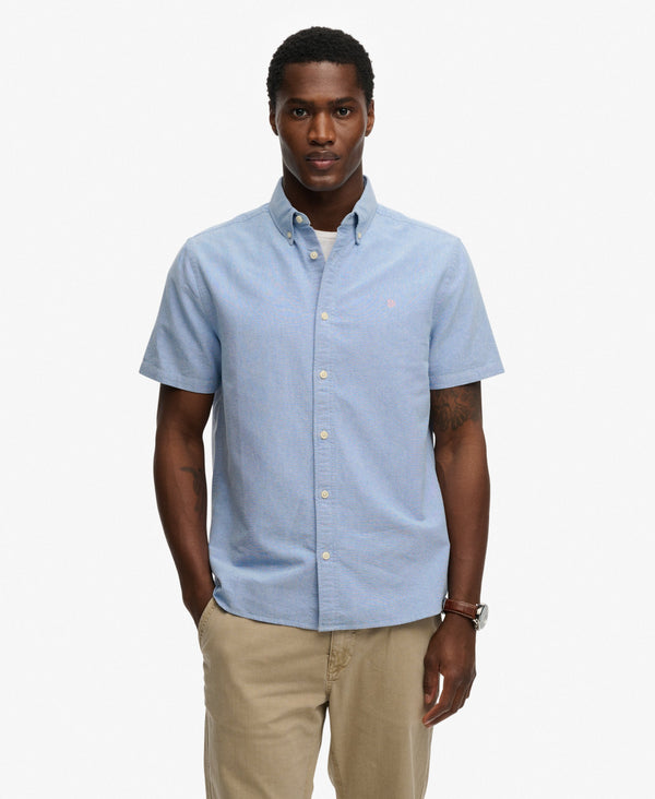 Superdry Preppy Oxford S/S Casual Shirt Sky