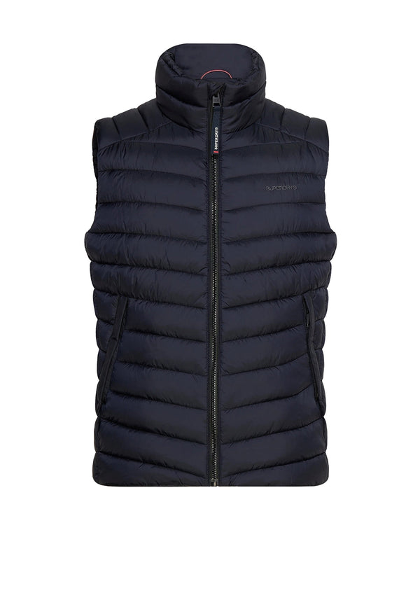 Superdry Hooded Fuji Padded Gilet Navy