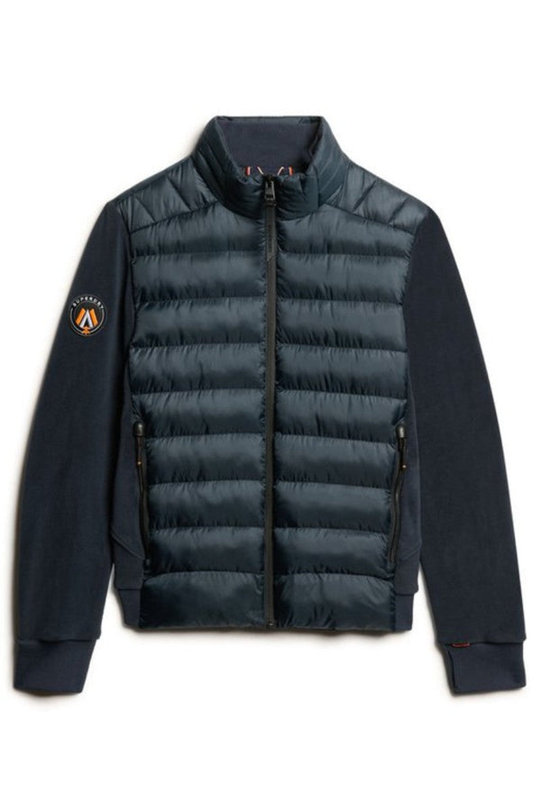 Superdry Storm Fleece Hybrid Jacket Navy