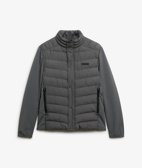 Superdry Storm Popper Softshell Jacket Charcoal