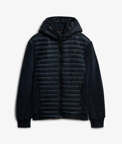 Superdry Hood Storm Fleece Hybrid Jacket Navy