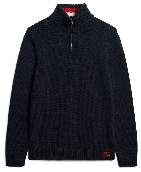 Superdry Vintage Athletic Knitwear Navy