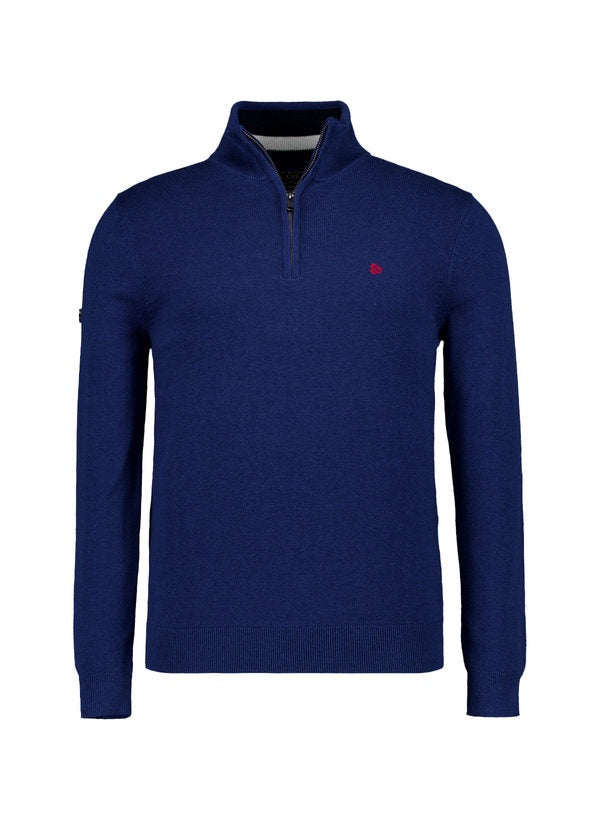 Superdry Prep Cotton Half Zip Knitwear Blue