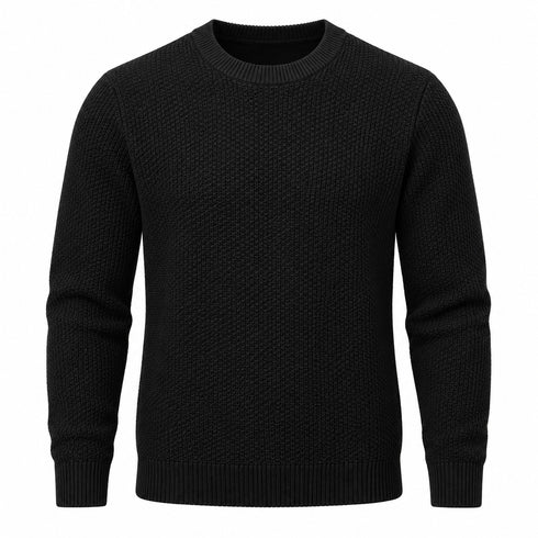Superdry Texture R/N Knitwear Black