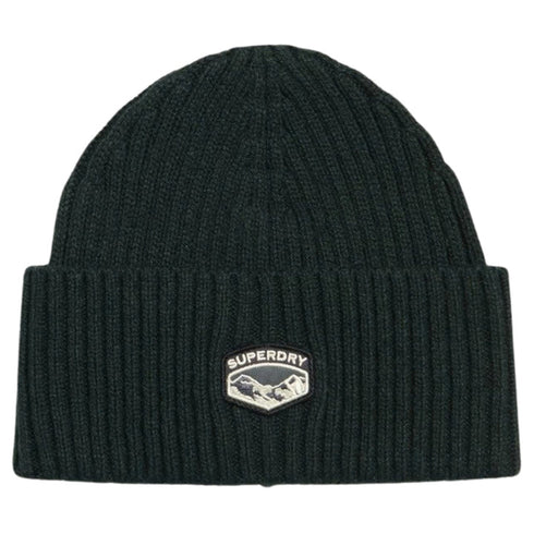 Superdry Knitted Beanie Hat Green