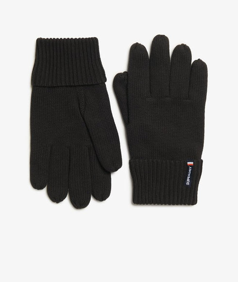 Superdry Essential Logo Knitted Gloves Black