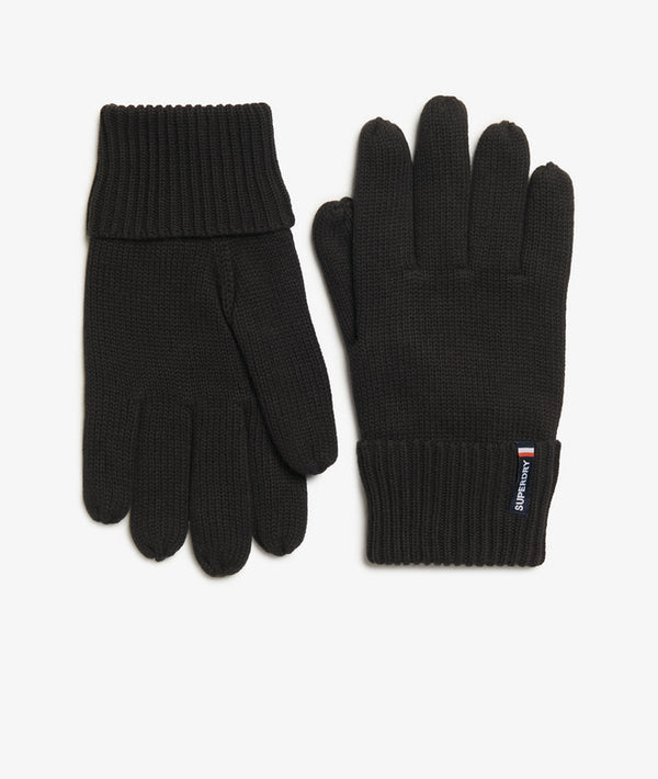 Superdry Essential Logo Knitted Gloves Black