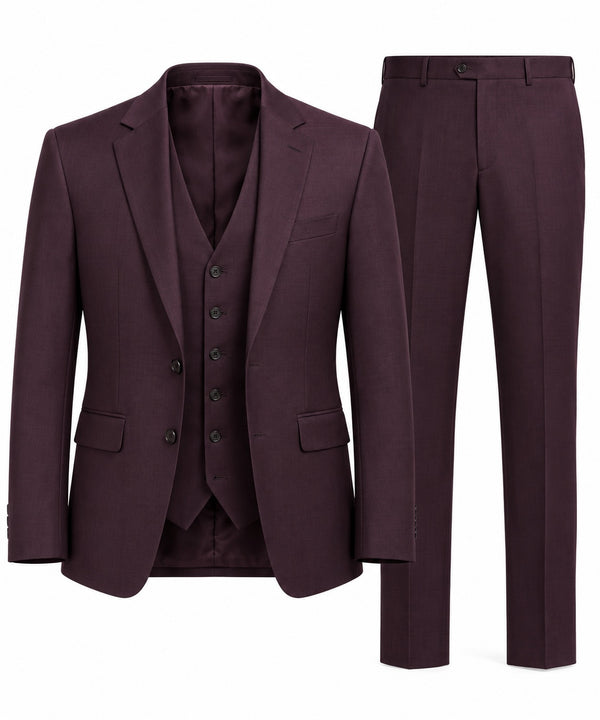 Benetti 3Pc Marco Suit Plum