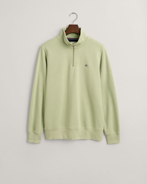 Gant Reg Shield Half Zip Sweat Top Mint