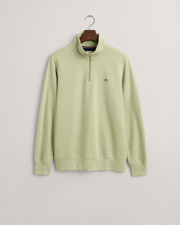 Gant Reg Shield Half Zip Sweat Top Mint
