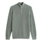 Gant Textured Cotton Half Zip Knitwear Mint