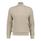 Gant Textured Cotton Half Zip Knitwear Beige