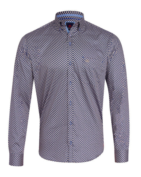 Andre Murphy Printed Shirt Beige