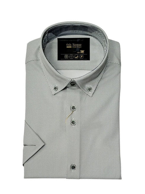 6Th Sense B/D Short Sleeve Shirt Green
