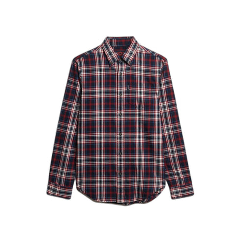 Superdry Vintage B/D Check Casual Shirt Navy/Red