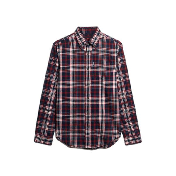 Superdry Vintage B/D Check Casual Shirt Navy/Red