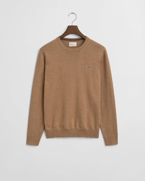 Gant Classic Cotton C/N Knitwear Sand